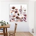 Picture of Maroon Flowers II _GroupedProduct_Square_Canvas_Framed_