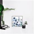 Picture of Ink Blue Flowers II  _GroupedProduct_Square_Canvas_Framed_