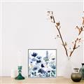 Picture of Ink Blue Flowers II  _GroupedProduct_Square_Canvas_Framed_
