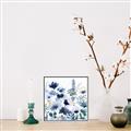 Picture of Ink Blue Flowers II  _GroupedProduct_Square_Canvas_Framed_