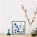 Picture of Ink Blue Flowers II  _GroupedProduct_Square_Canvas_Framed_