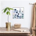 Picture of Ink Blue Flowers II  _GroupedProduct_Square_Canvas_Framed_