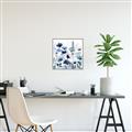 Picture of Ink Blue Flowers II  _GroupedProduct_Square_Canvas_Framed_