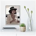 Picture of Café Girl _GroupedProduct_Rectangle_Portrait_Canvas_Framed_