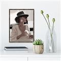Picture of Café Girl _GroupedProduct_Rectangle_Portrait_Canvas_Framed_