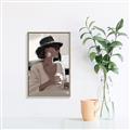 Picture of Café Girl _GroupedProduct_Rectangle_Portrait_Canvas_Framed_
