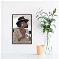 Picture of Café Girl _GroupedProduct_Rectangle_Portrait_Canvas_Framed_