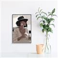 Picture of Café Girl _GroupedProduct_Rectangle_Portrait_Canvas_Framed_