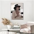 Picture of Café Girl _GroupedProduct_Rectangle_Portrait_Canvas_Framed_