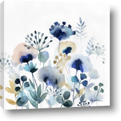 Picture of Ink Blue Flowers I