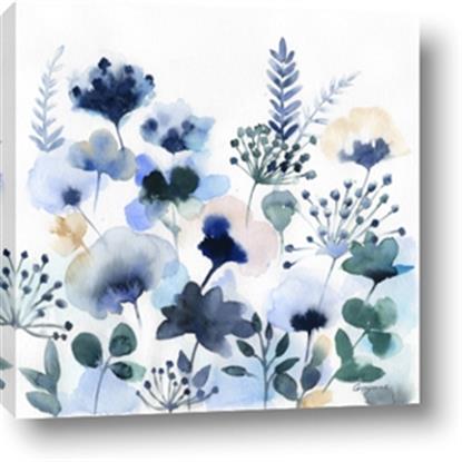 Picture of Ink Blue Flowers II
