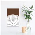 Picture of Mid Century Abstract Brown _GroupedProduct_Rectangle_Portrait_Unframed_Print_Only_