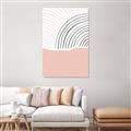Picture of Mid Century Abstract Pink _GroupedProduct_Rectangle_Portrait_Unframed_Print_Only_