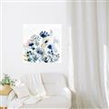 Picture of Ink Blue Flowers I  _GroupedProduct_Square_Unframed_Print_Only_