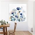 Picture of Ink Blue Flowers I  _GroupedProduct_Square_Unframed_Print_Only_