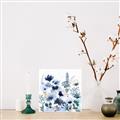 Picture of Ink Blue Flowers II  _GroupedProduct_Square_Unframed_Print_Only_