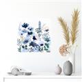 Picture of Ink Blue Flowers II  _GroupedProduct_Square_Unframed_Print_Only_
