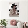 Picture of Café Girl _GroupedProduct_Rectangle_Portrait_Unframed_Print_Only_