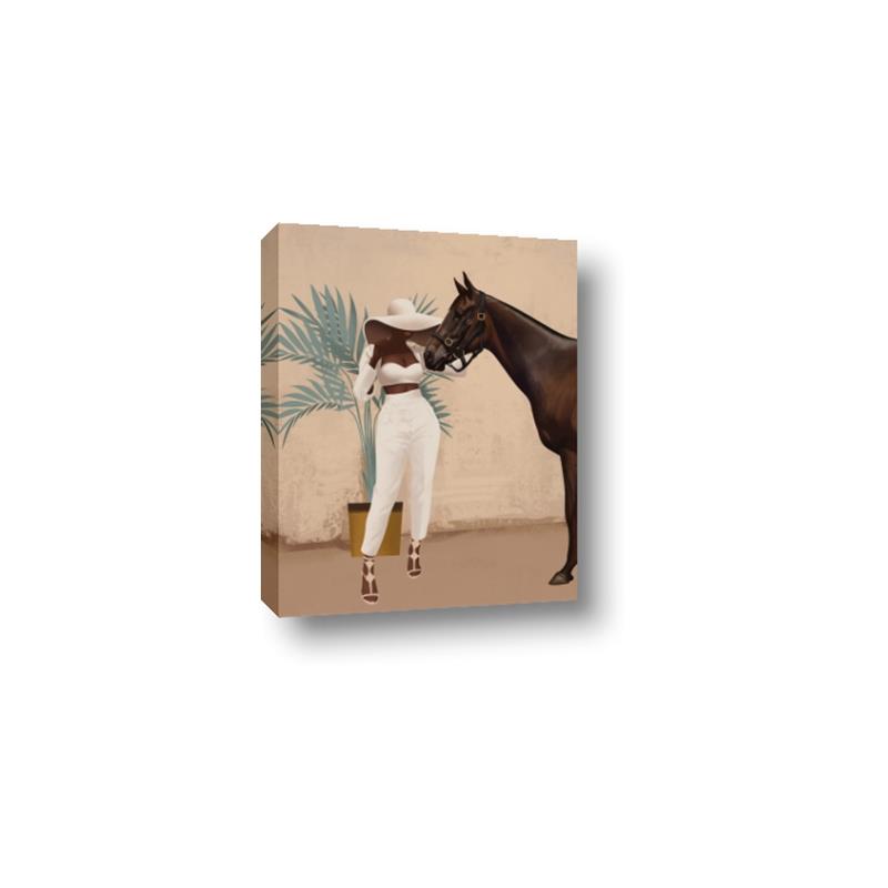 Picture of Fashion and Horse  _GroupedProduct_Rectangle_Portrait_Canvas_