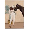 Picture of Fashion and Horse  _GroupedProduct_Rectangle_Portrait_Canvas_