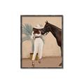 Picture of Fashion and Horse  _GroupedProduct_Rectangle_Portrait_Canvas_Framed_