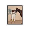 Picture of Fashion and Horse  _GroupedProduct_Rectangle_Portrait_Canvas_Framed_