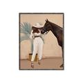 Picture of Fashion and Horse  _GroupedProduct_Rectangle_Portrait_Canvas_Framed_