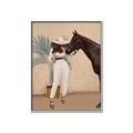 Picture of Fashion and Horse  _GroupedProduct_Rectangle_Portrait_Canvas_Framed_