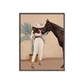 Picture of Fashion and Horse  _GroupedProduct_Rectangle_Portrait_Canvas_Framed_