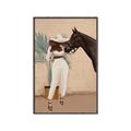 Picture of Fashion and Horse  _GroupedProduct_Rectangle_Portrait_Canvas_Framed_