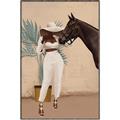 Picture of Fashion and Horse  _GroupedProduct_Rectangle_Portrait_Canvas_Framed_