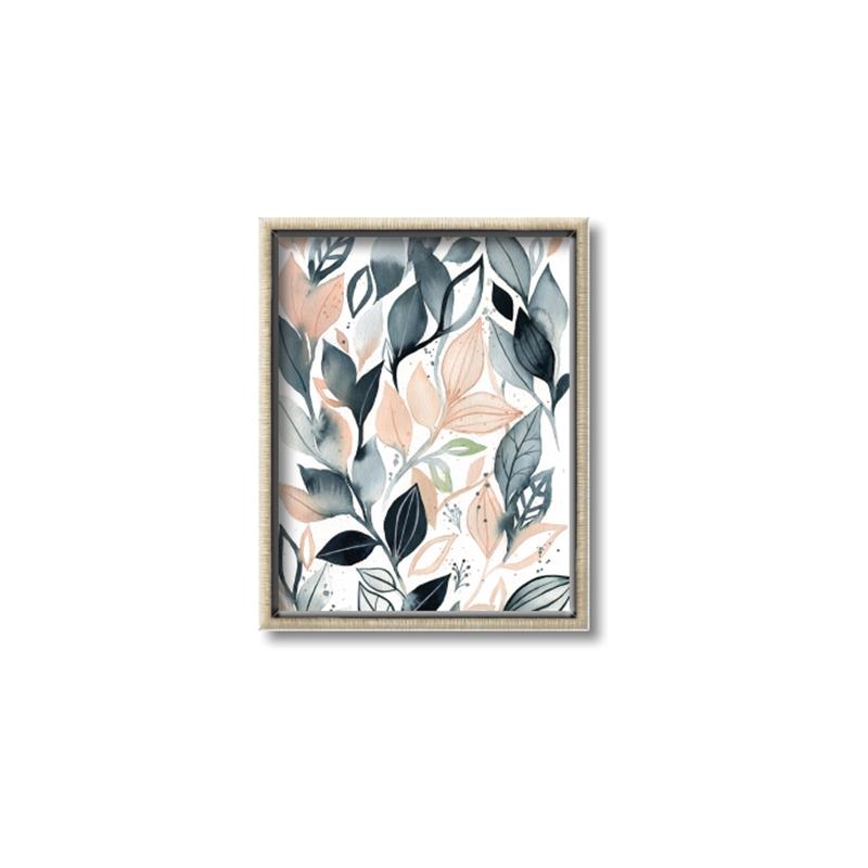 Picture of Pink and Gray Flowers I _GroupedProduct_Rectangle_Portrait_Canvas_Framed_