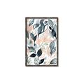 Picture of Pink and Gray Flowers I _GroupedProduct_Rectangle_Portrait_Canvas_Framed_