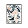 Picture of Pink and Gray Flowers I _GroupedProduct_Rectangle_Portrait_Canvas_Framed_
