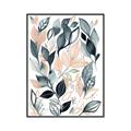 Picture of Pink and Gray Flowers I _GroupedProduct_Rectangle_Portrait_Canvas_Framed_