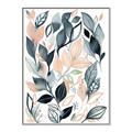 Picture of Pink and Gray Flowers I _GroupedProduct_Rectangle_Portrait_Canvas_Framed_