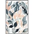 Picture of Pink and Gray Flowers I _GroupedProduct_Rectangle_Portrait_Canvas_Framed_
