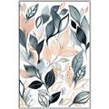 Picture of Pink and Gray Flowers I _GroupedProduct_Rectangle_Portrait_Canvas_Framed_