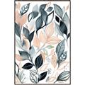 Picture of Pink and Gray Flowers I _GroupedProduct_Rectangle_Portrait_Canvas_Framed_