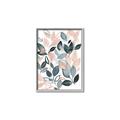 Picture of Pink and Gray Flowers II  _GroupedProduct_Rectangle_Portrait_Canvas_Framed_