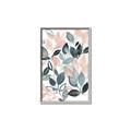 Picture of Pink and Gray Flowers II  _GroupedProduct_Rectangle_Portrait_Canvas_Framed_