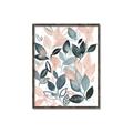 Picture of Pink and Gray Flowers II  _GroupedProduct_Rectangle_Portrait_Canvas_Framed_