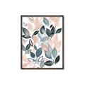 Picture of Pink and Gray Flowers II  _GroupedProduct_Rectangle_Portrait_Canvas_Framed_