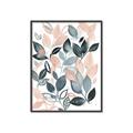 Picture of Pink and Gray Flowers II  _GroupedProduct_Rectangle_Portrait_Canvas_Framed_