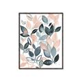 Picture of Pink and Gray Flowers II  _GroupedProduct_Rectangle_Portrait_Canvas_Framed_