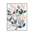 Picture of Pink and Gray Flowers II  _GroupedProduct_Rectangle_Portrait_Canvas_Framed_