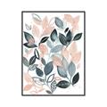 Picture of Pink and Gray Flowers II  _GroupedProduct_Rectangle_Portrait_Canvas_Framed_