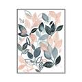 Picture of Pink and Gray Flowers II  _GroupedProduct_Rectangle_Portrait_Canvas_Framed_