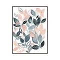 Picture of Pink and Gray Flowers II  _GroupedProduct_Rectangle_Portrait_Canvas_Framed_