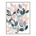 Picture of Pink and Gray Flowers II  _GroupedProduct_Rectangle_Portrait_Canvas_Framed_